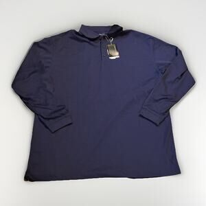 Nike Golf Nike Fit Dry Polo XXL Blue Long Sleeve UV 26x33